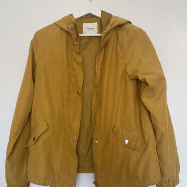 Veste à capuche ocre