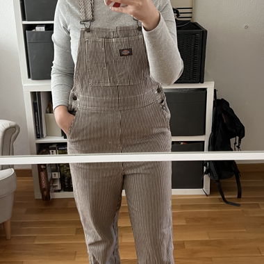 Salopette a righe Dickies