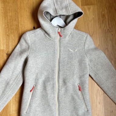 Grey Hooded Jacket - Alpine Wool - Made in Italy