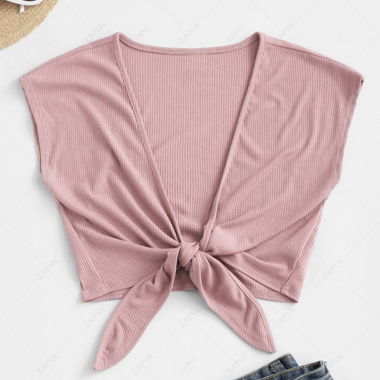 Front gerissenes Cropped Top