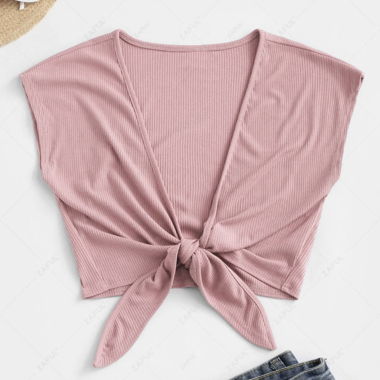 Front ripped cropped Top