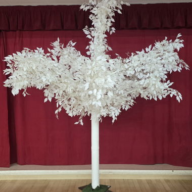 Large decorative white tree 285 cm