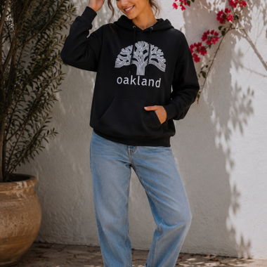 Hoodie Oakland noir