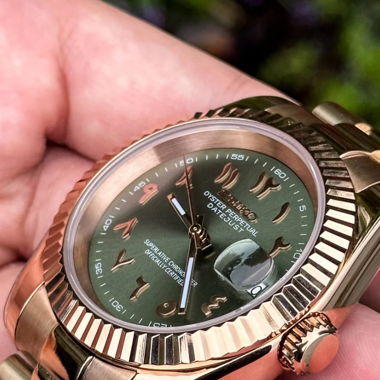 Seikmod Olive Arabic Datejust – Automatique – 40mm