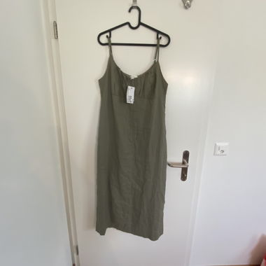 BRAND NEW Olive Linen Blend Dress