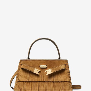 Tory Burch Schultertasche aus Wildleder mit Fransen