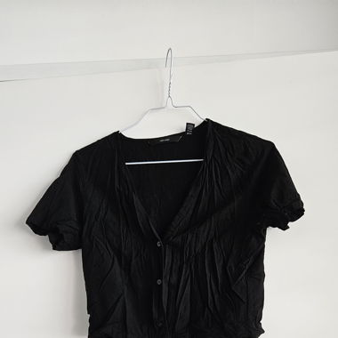 Black Shirt Blouse // M