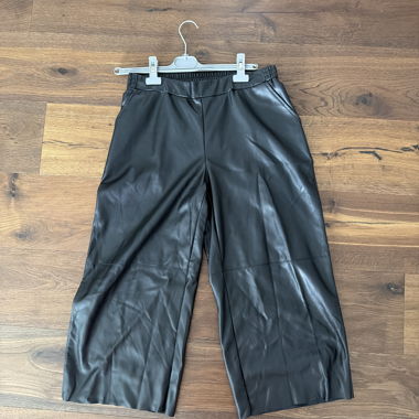 Pantaloni neri in ecopelle