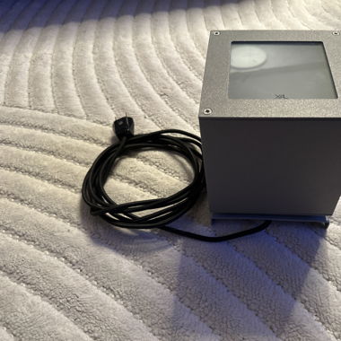 XAL Bodenlampe mit 3 m schwarzem Stoffkabel