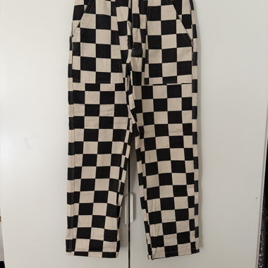 Pantalon cargo à carreaux