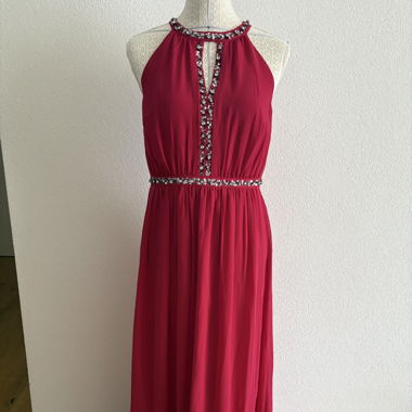 Robe longue rouge 38