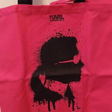 Karl Lagerfeld neues rosa Tote-Bag-Set