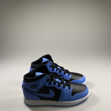 Air Jordan 1 Mid University Blue Black (GS)