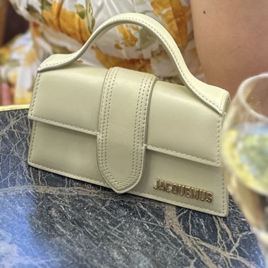 Borsa a spalla Jacquemus Le Bambino crema