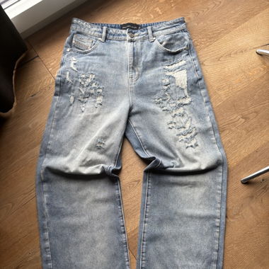 Racer Worldwide distressed Jeans