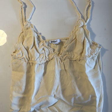Top cami giallo pastello