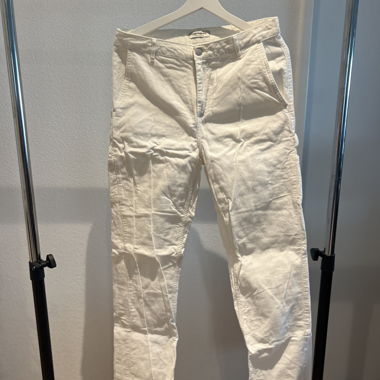 Pantaloni in velluto a coste Carhartt bianchi