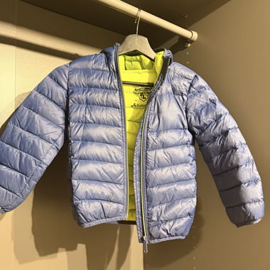 Palomino Kindersteppjacke blau/gelb Gr. 122