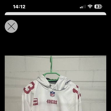 NFL SF 49ers white Hoodie
