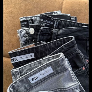 Jeans-Paket Zara & Stradivarius Gr. 34