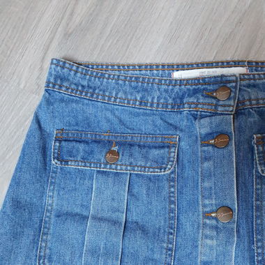 Jupe courte en jeans