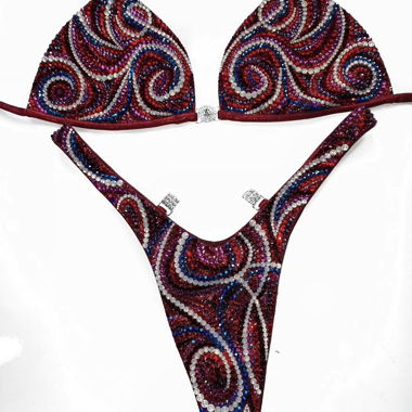 Bikini bordeaux