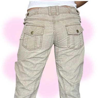 Y2K Cargo Energy Low-rise beige cargo