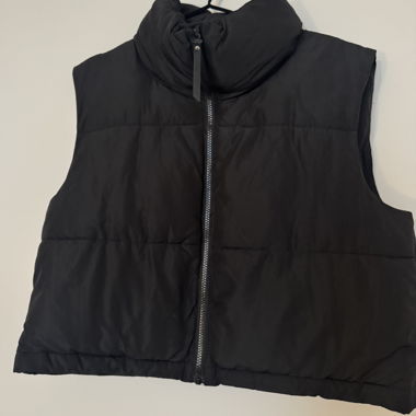 Veste sans manches matelassée noire