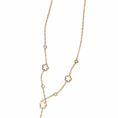 Collana floreale color oro