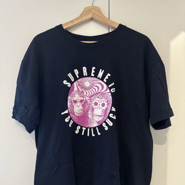 Supreme T-shirt - navy blue 