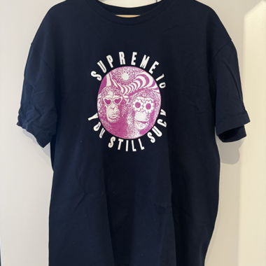 Supreme T-shirt - navy blue 