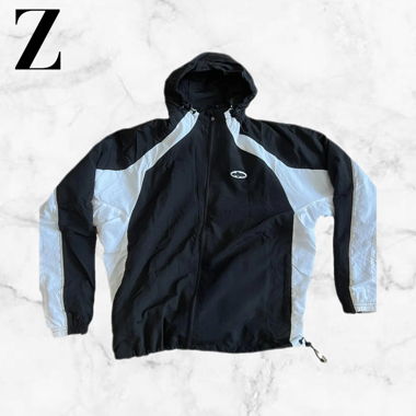 Corteiz Schwarze Nylon-Frühjahrsjacke