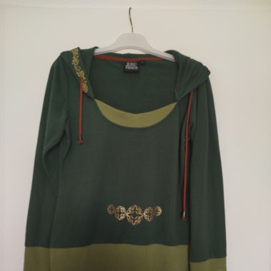 Herr der Ringe Pullover Pferd Hoody grün L 40