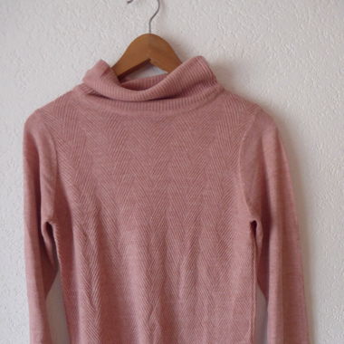 Rollkragenpullover Rosé
