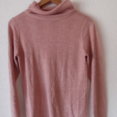 Rollkragenpullover Rosé
