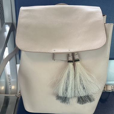 Sac à dos en cuir rose LOEFFLER RANDSLL