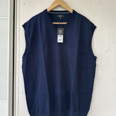 Dunkelblauer Strickpullunder