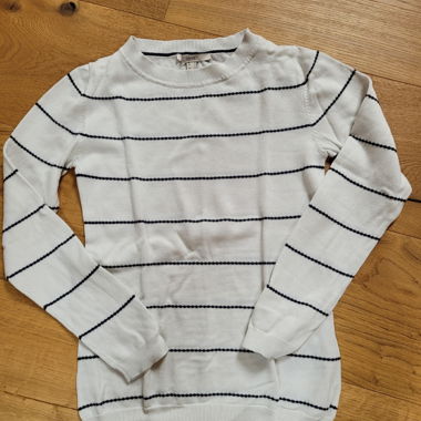 Striped white sweater from Esprit