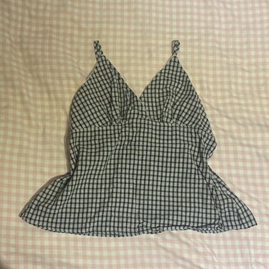 Haut à carreaux pour femme