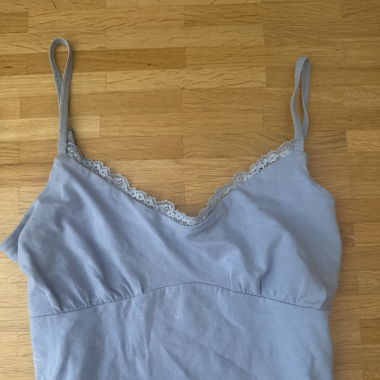 Vintage Y2K Spitze Blaues Hollistertop