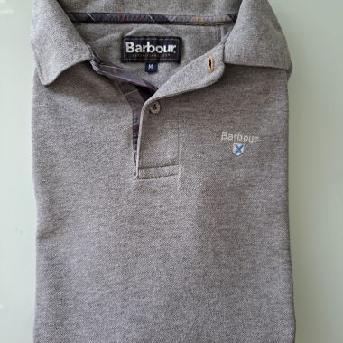 Polo Barbour grigio