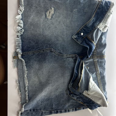 Gonna mini in denim