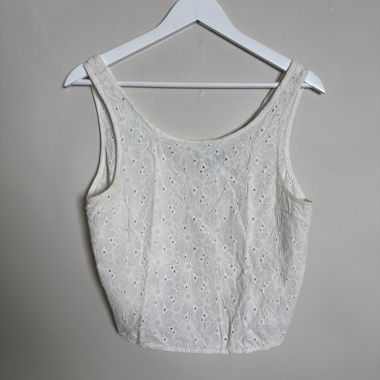 White embroidered blouse