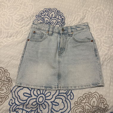 Light Denim Skirt