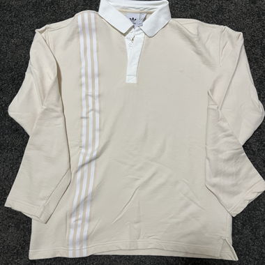 Retro Vintage Adidas Polo Longsleeve L