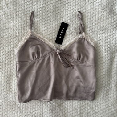 Motel lace cami tanktop in rose
