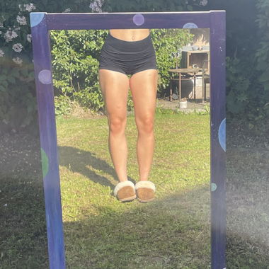 Schwarze High-Waist Sport Shorts