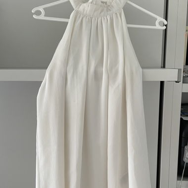 Blusa bianca smanicato