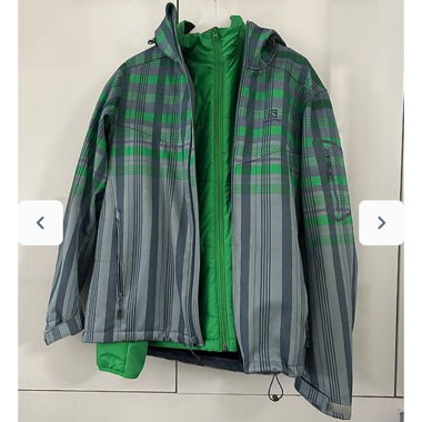 Giacca da sci Salomon verde/grigio M