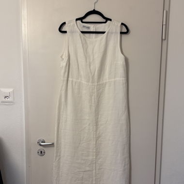 Robe en lin blanc